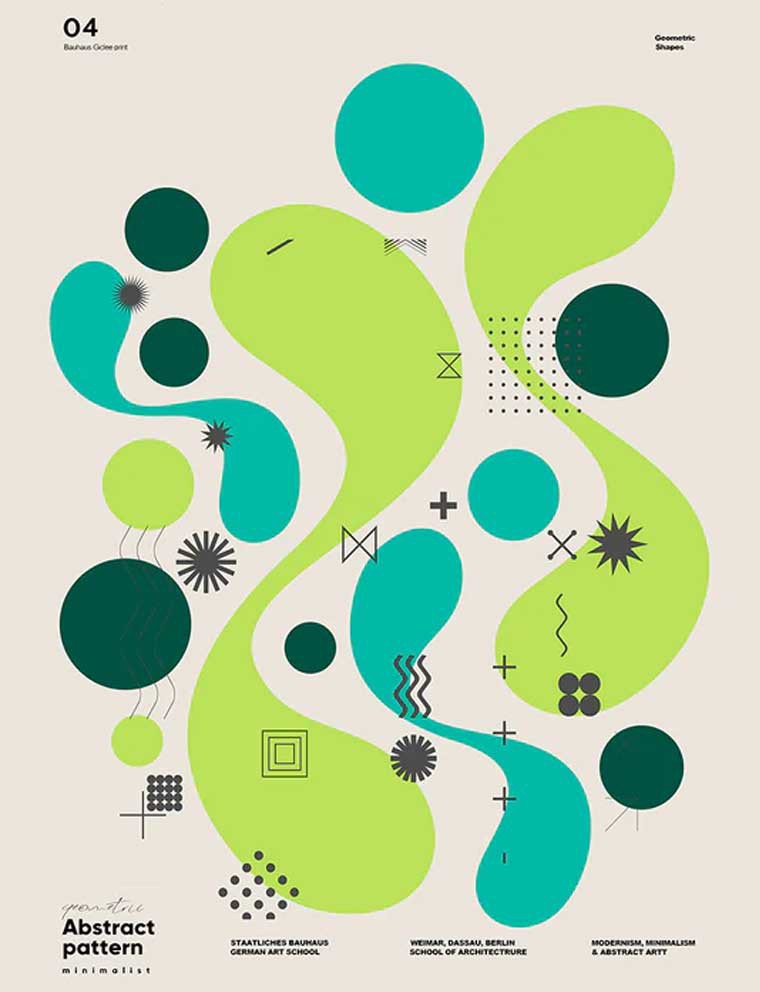 Geometric Shapes N1 poster