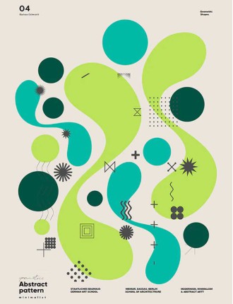 Geometric Shapes N1 poster